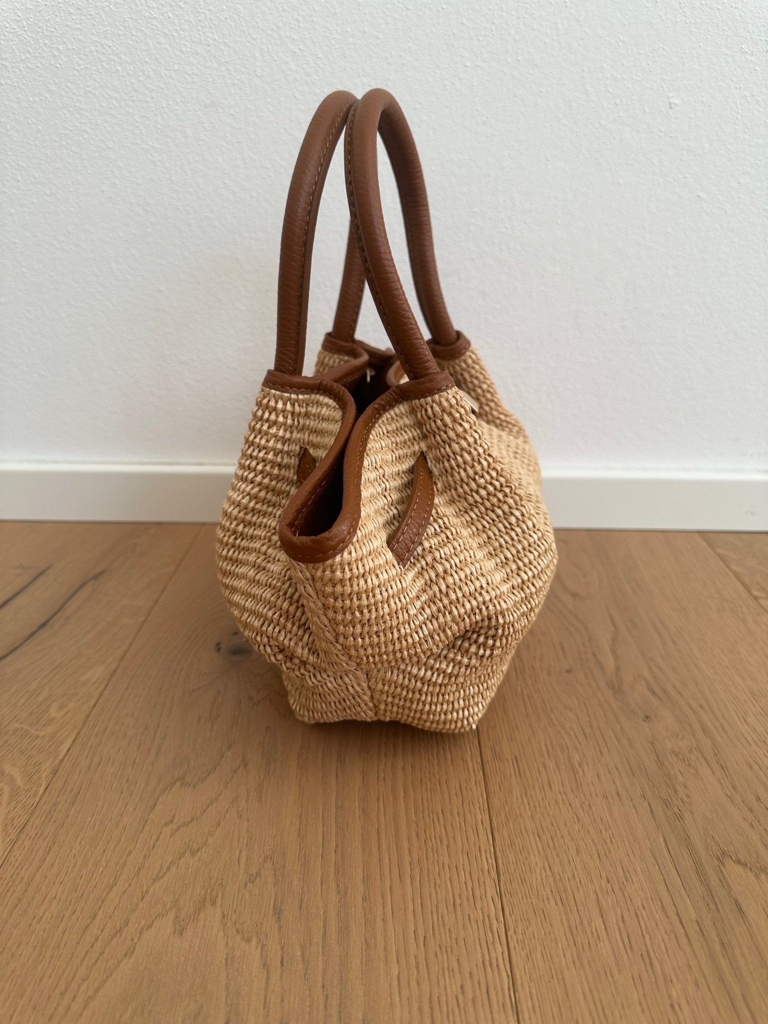 SOERA Francia Small Woven Tote Bag - Bag - SOERA-410435-WHI-OS-79523 Brown