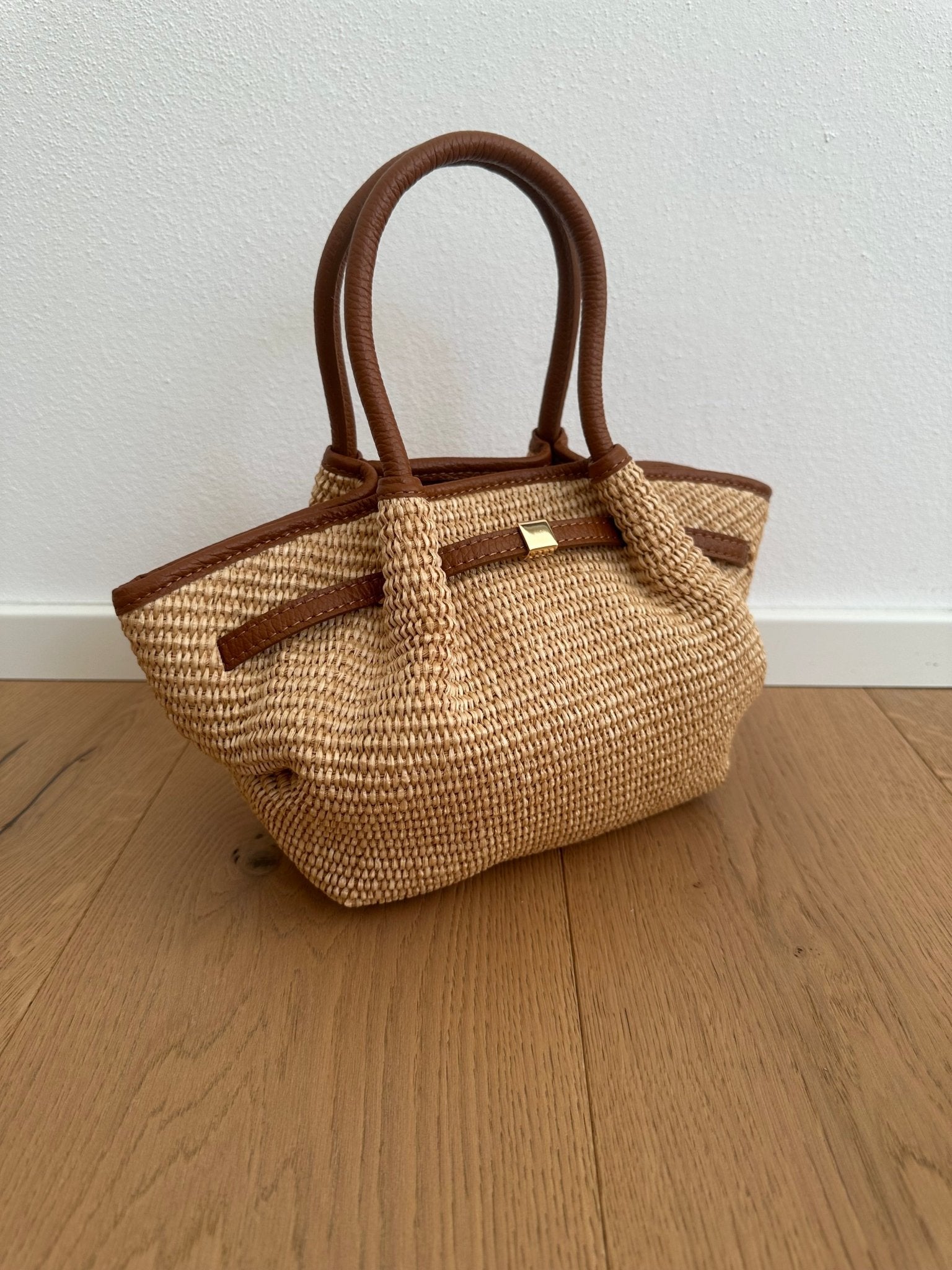 SOERA Francia Small Woven Tote Bag - Bag - SOERA-410435-WHI-OS-79523 Brown