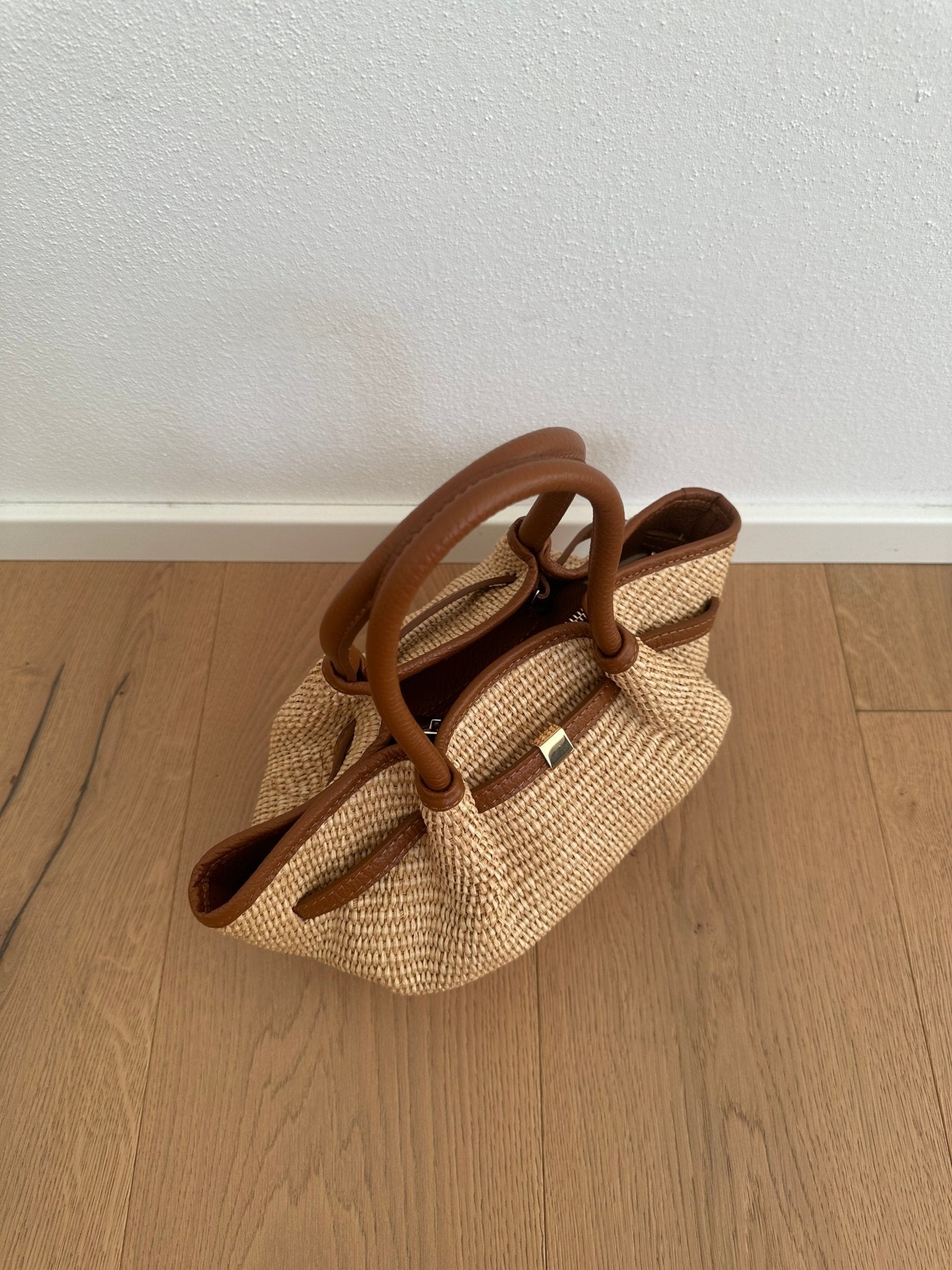 SOERA Francia Small Woven Tote Bag - Bag - SOERA-410435-WHI-OS-79523 Brown