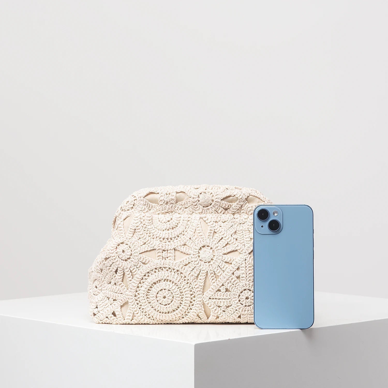 SOERA Sophia Floral Boho Clutch - Bag -  Beige