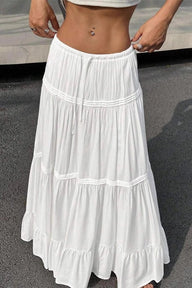 Saia Maxi Marcella em Camadas Estilo Ballet