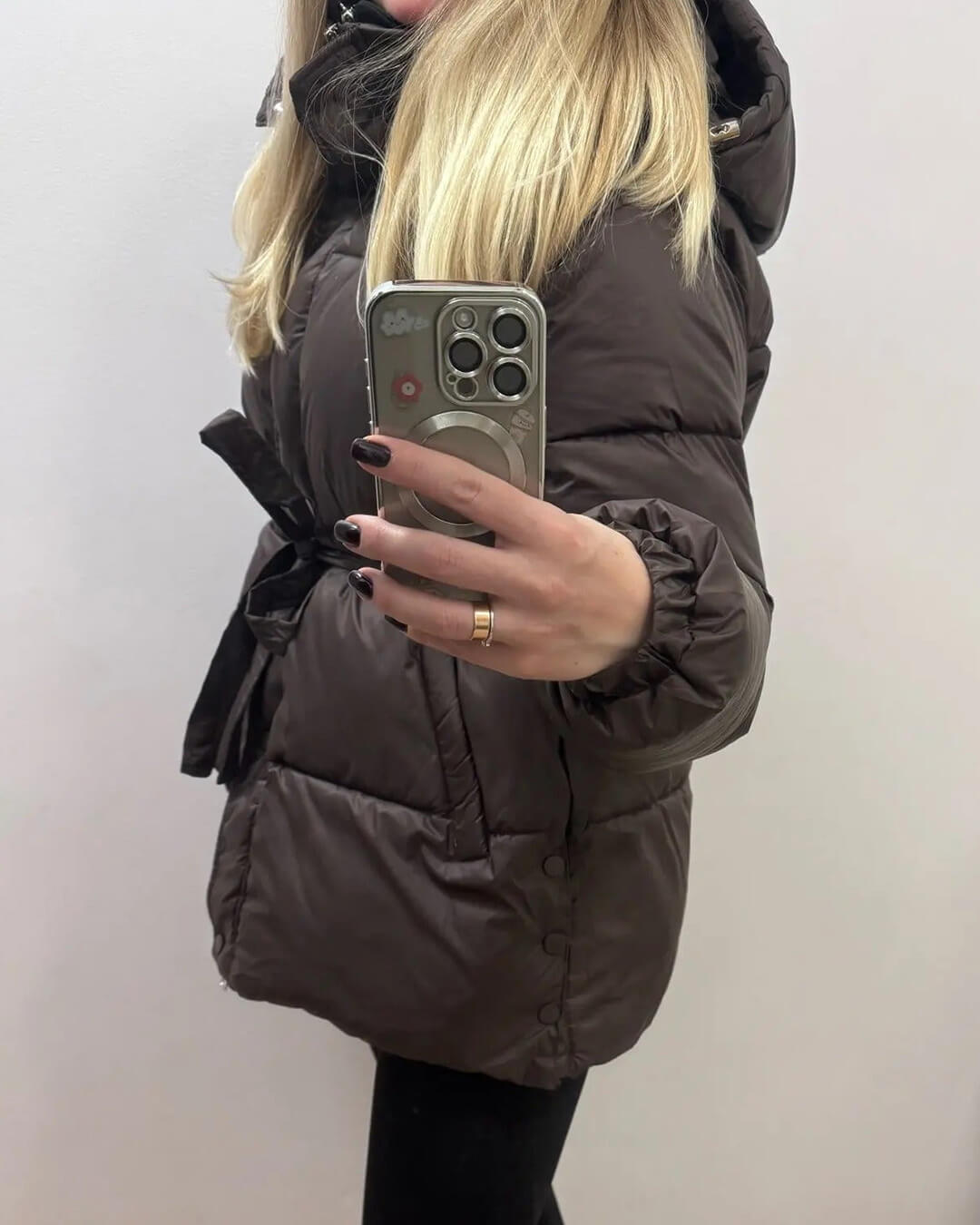 SOERA Lorna Lace Up Hooded Coat - Coats & Jackets -  Black S