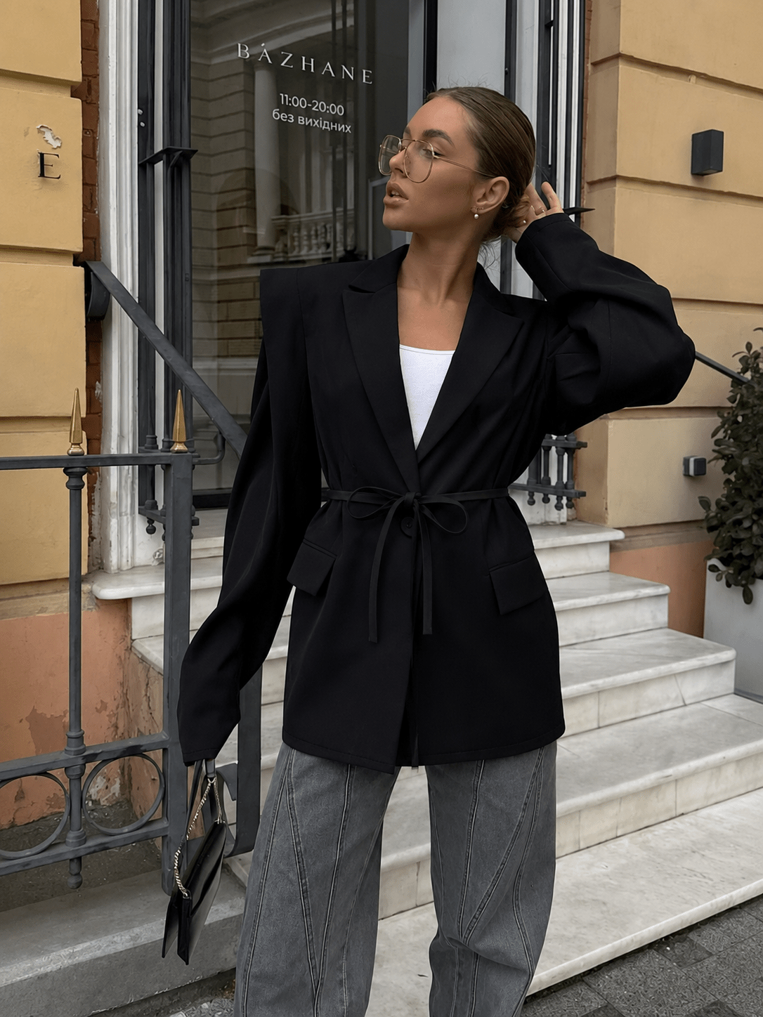 SOERA Megan Tie-Front Blazer - Coats & Jackets - Fl1770276357225034042 Black S