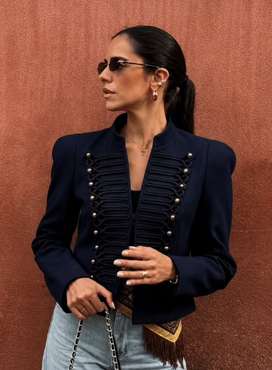 SOERA Nadya Stand Collar Napoleon Jacket - Coats & Jackets - 1005010480314074-;DW1774621553169868122 S