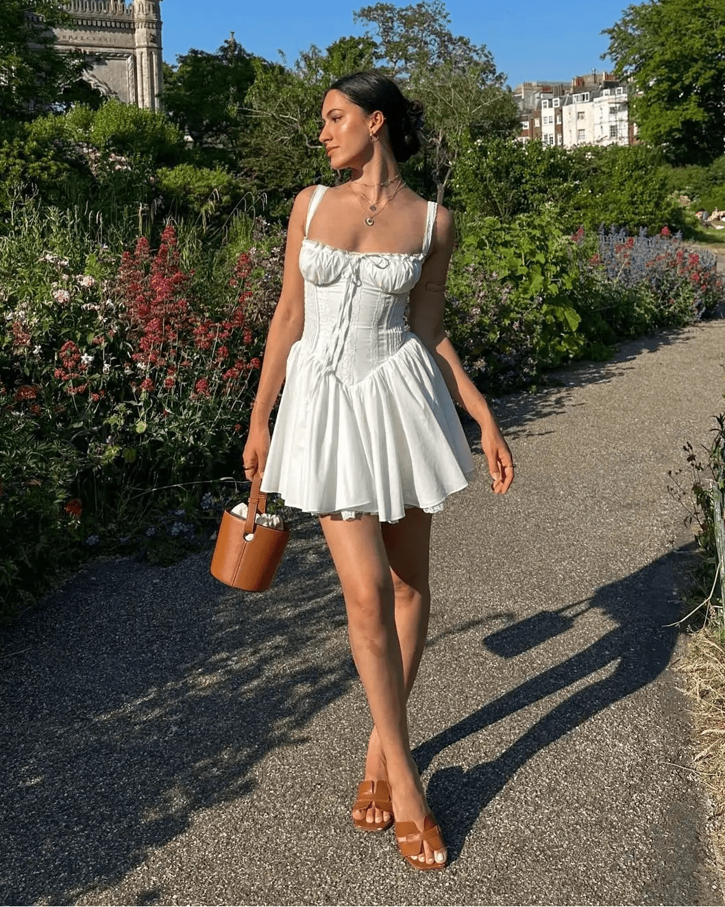 SOERA Bianca Corset Mini Dress - Dress -  French Navy XS
