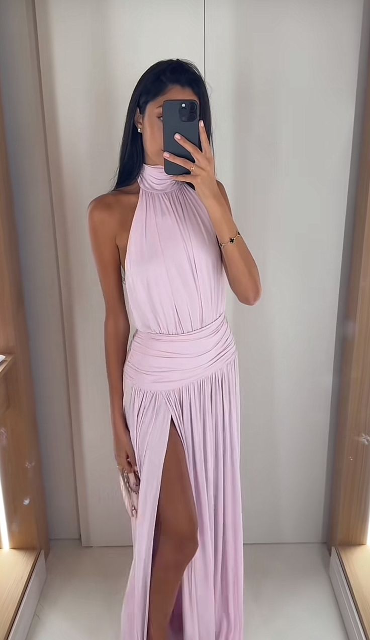 SOERA Brielle Sleeveless Side Split Maxi Dress - Dress -  Purple M