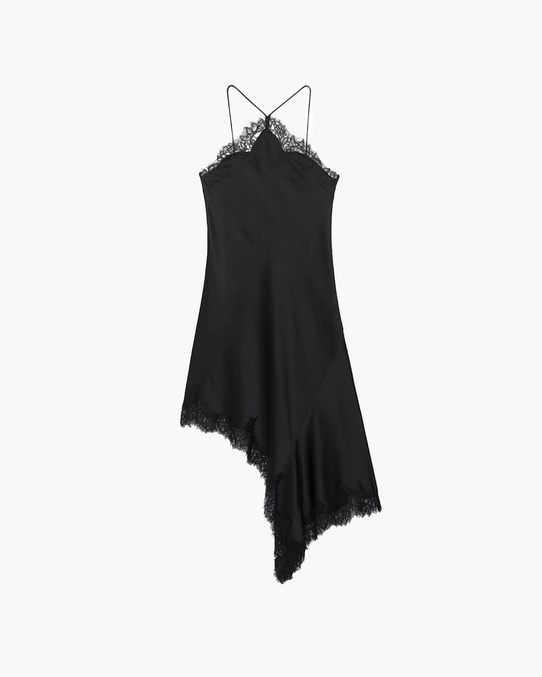SOERA Celeste Off - Shoulder Lace Midi Dress - Dress -  Black XS