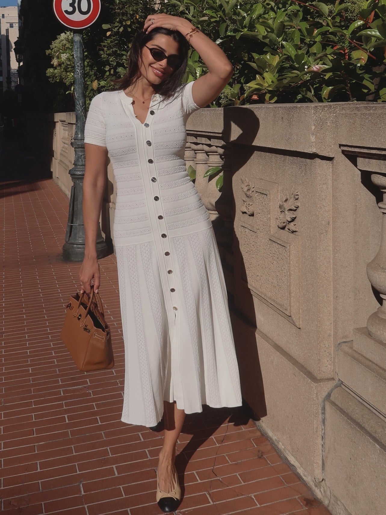 Hannelore Knitted Slim Fit Long Dress in White, Women's Knitted Slim Fit Long Dress, Premium Knit Fabric, SOERA