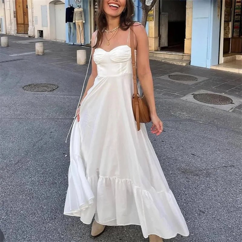 SOERA Jasmine Flowing Tiered Midi Dress - Dress - SOERA-801027-WHI-XS-94435 White XS