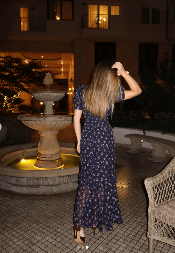SOERA Klea Floral Puff Sleeve Maxi Dress - Dress -  Purple Flower L
