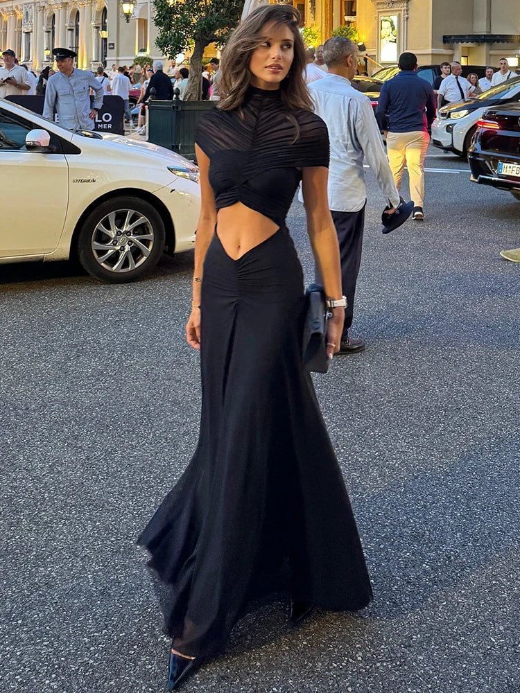 Aimiranda Ruched Bodycon Maxi Dress