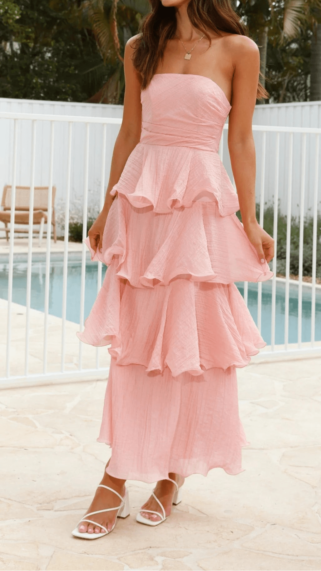 SOERA Miranda Strapless Ruffled Layer Dress - Dress -  XS