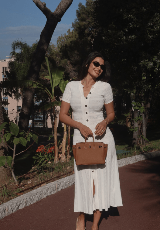 SOERA Quinn Ribbed Knit Midi Dress - Dress -  White XS