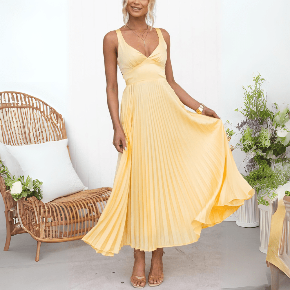 flowing summer maxi dresses Charming Yellow Floral Maxi Dress | Trendy Women's Dress