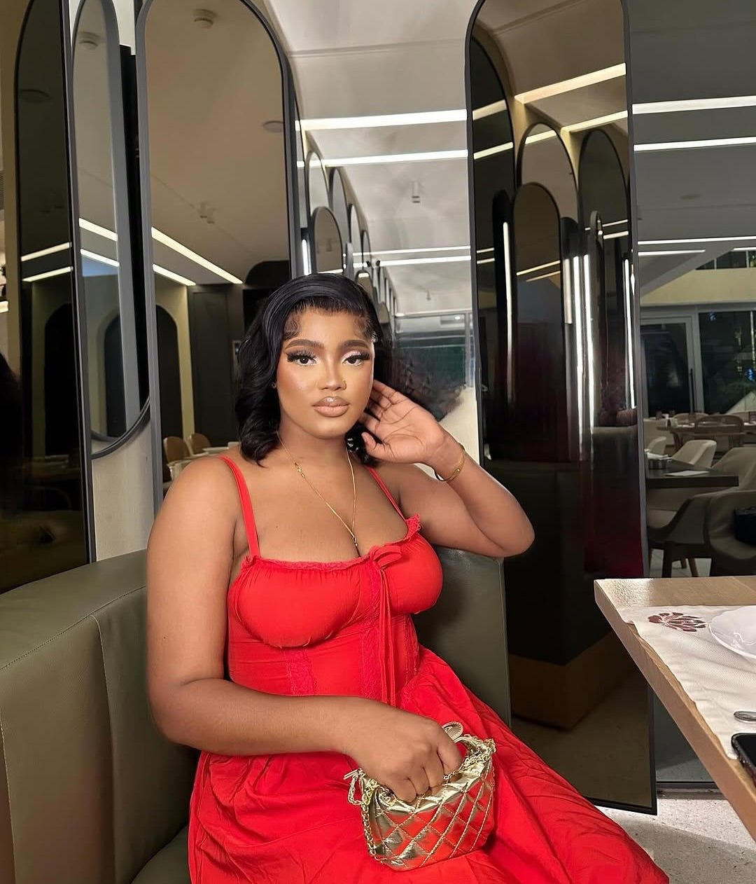 SOERA Valentina Corset Dress - Dress -  Red S