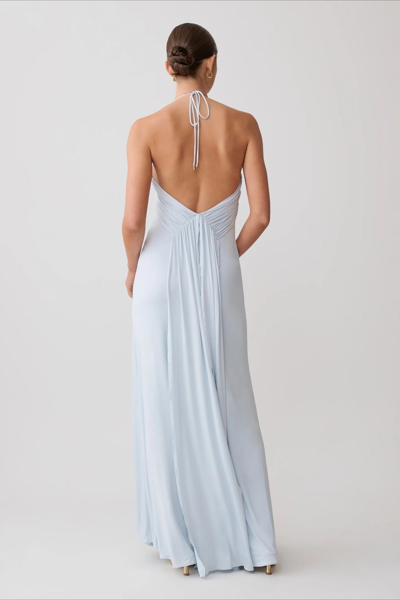 SOERA Valentina Halter Mermaid Maxi Dress - Dress -  Light Blue XS