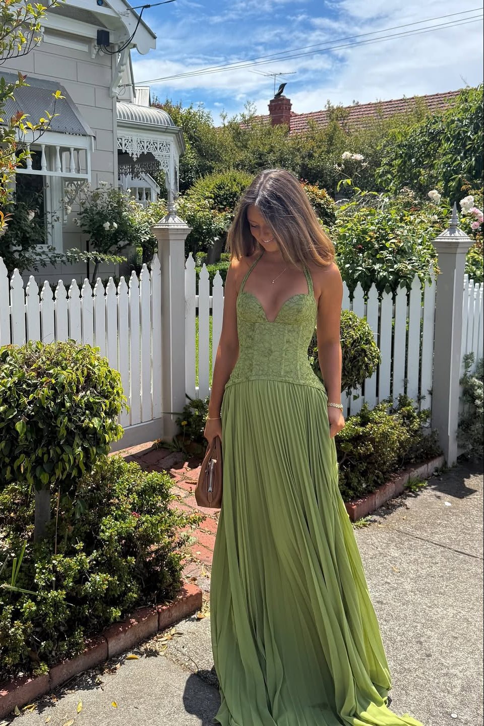poplin corset maxi dress Glamorous corset style poplin maxi dress in white