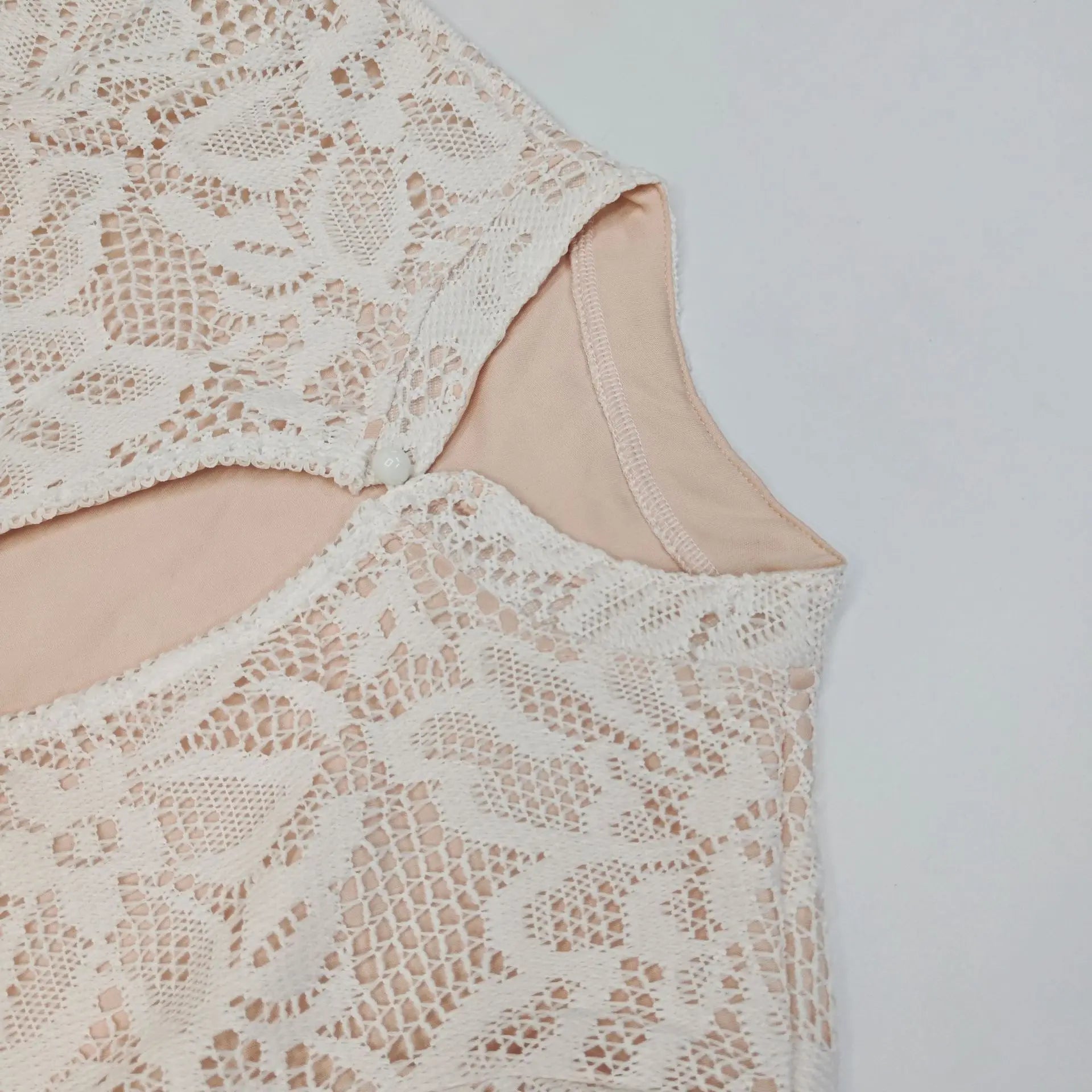 SOERA Amara Cut-Out Lace Mini Dress - Dresses - 3256807978888687-;HI1765388020740370584 White XS