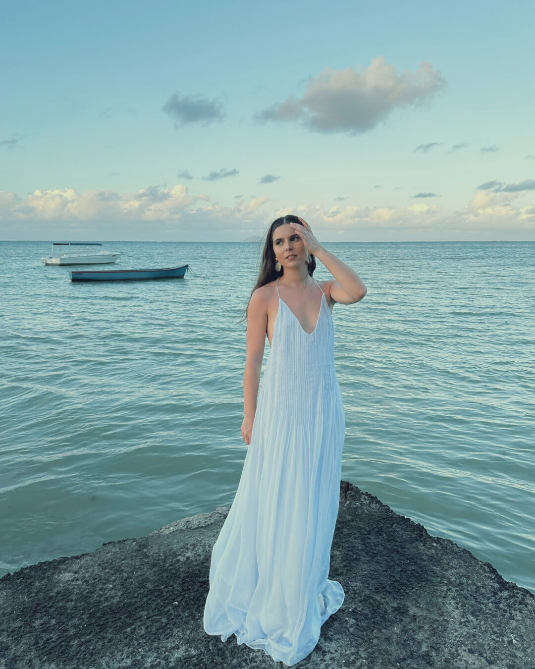 Anna Maxi Dress in Blue, Women's Maxi Dress, A-Line Silhouette, Sleeveless Summer Dress, Romantic Evening Wear, SOERA Anna Maxi Dress in Blue, Women's Maxi Dress, A-Line Silhouette, Sleeveless Summer Dress, Romantic Evening Wear, SOERA