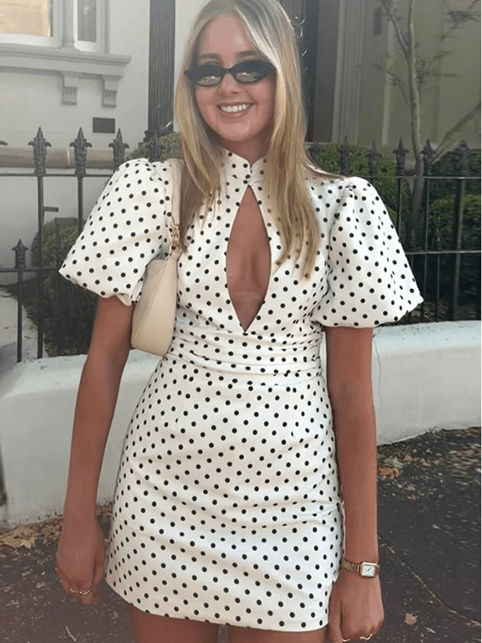 SOERA Becky Backless Polka Dots Mini Dress - Dresses - 1005011757397649-;Lr1774869391176258456 White S