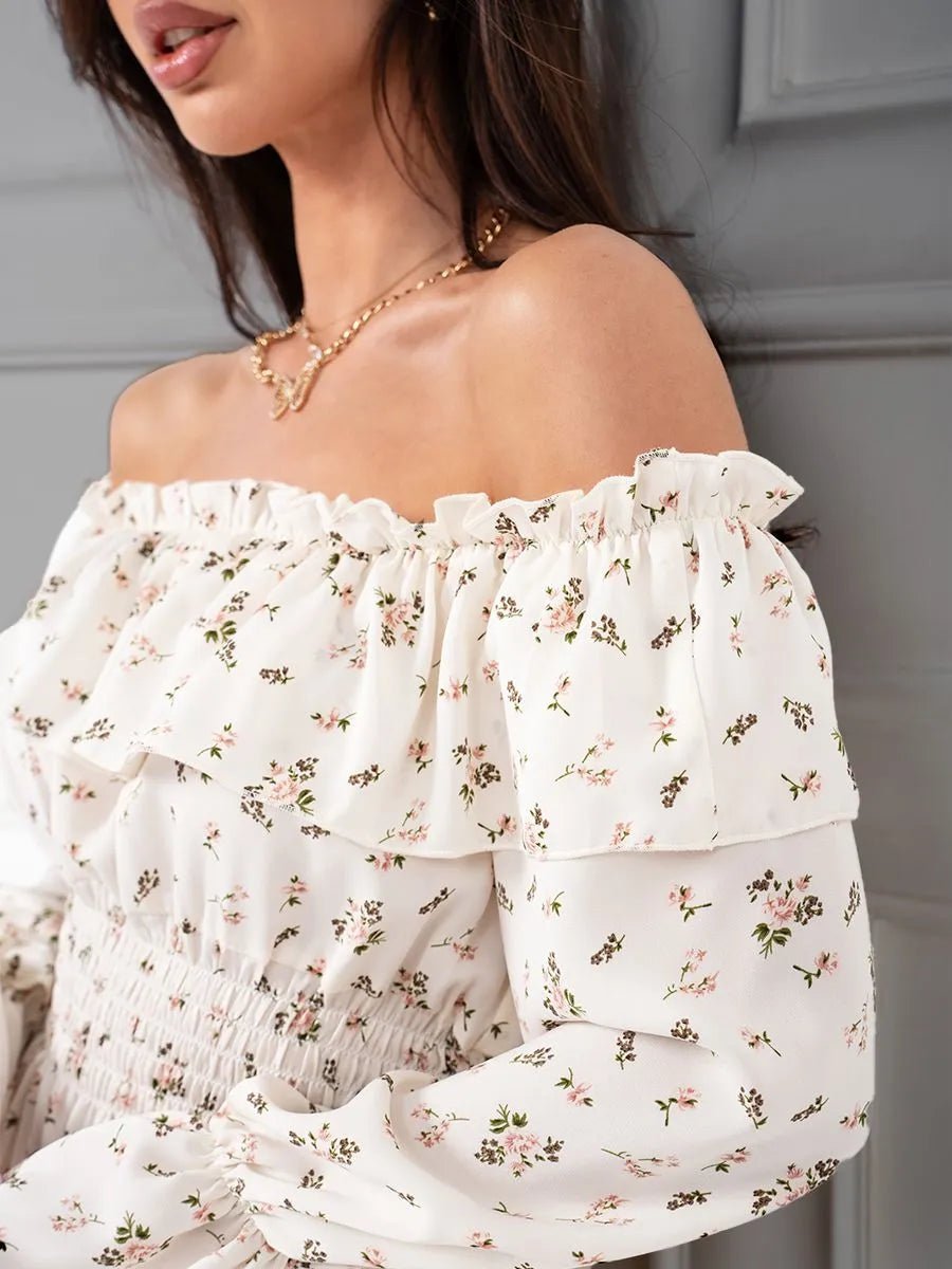SOERA Bianca Off-Shoulder Ruffled Mini Dress - Dresses -  XS
