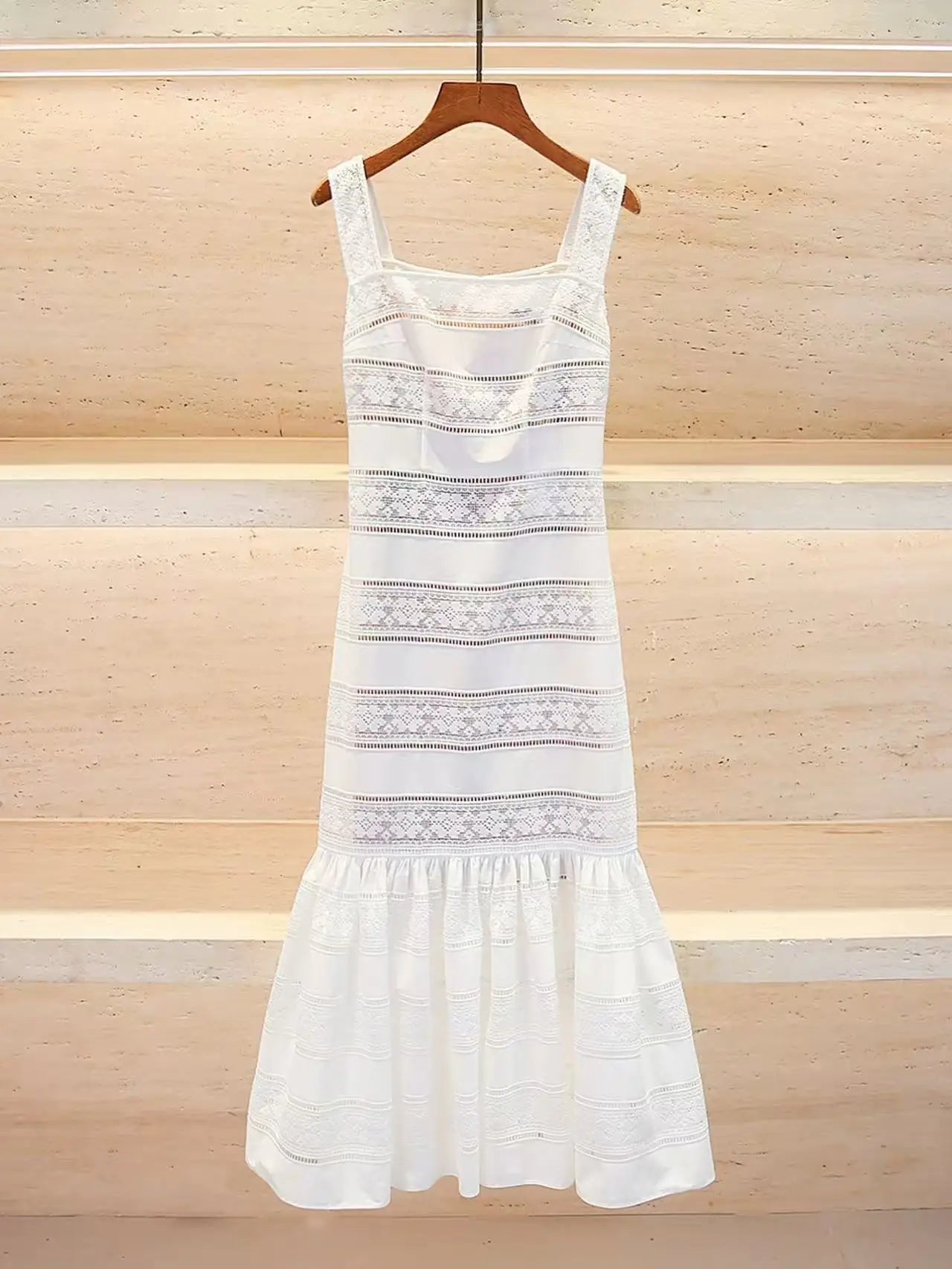 SOERA Celeste Embroidered Lace Fishtail Dress - Dresses -  XS