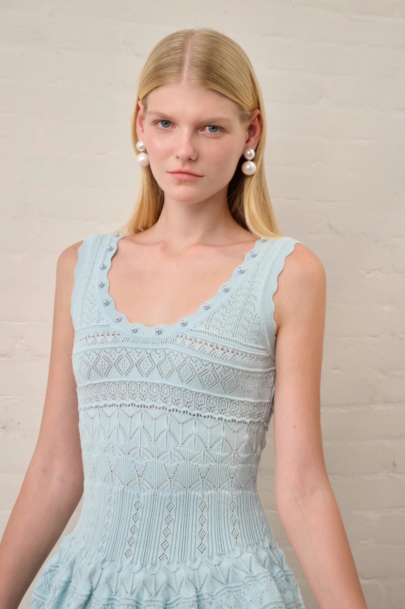 SOERA Celeste Hollow-Out Knitted Midi Dress - Dresses -  Black S