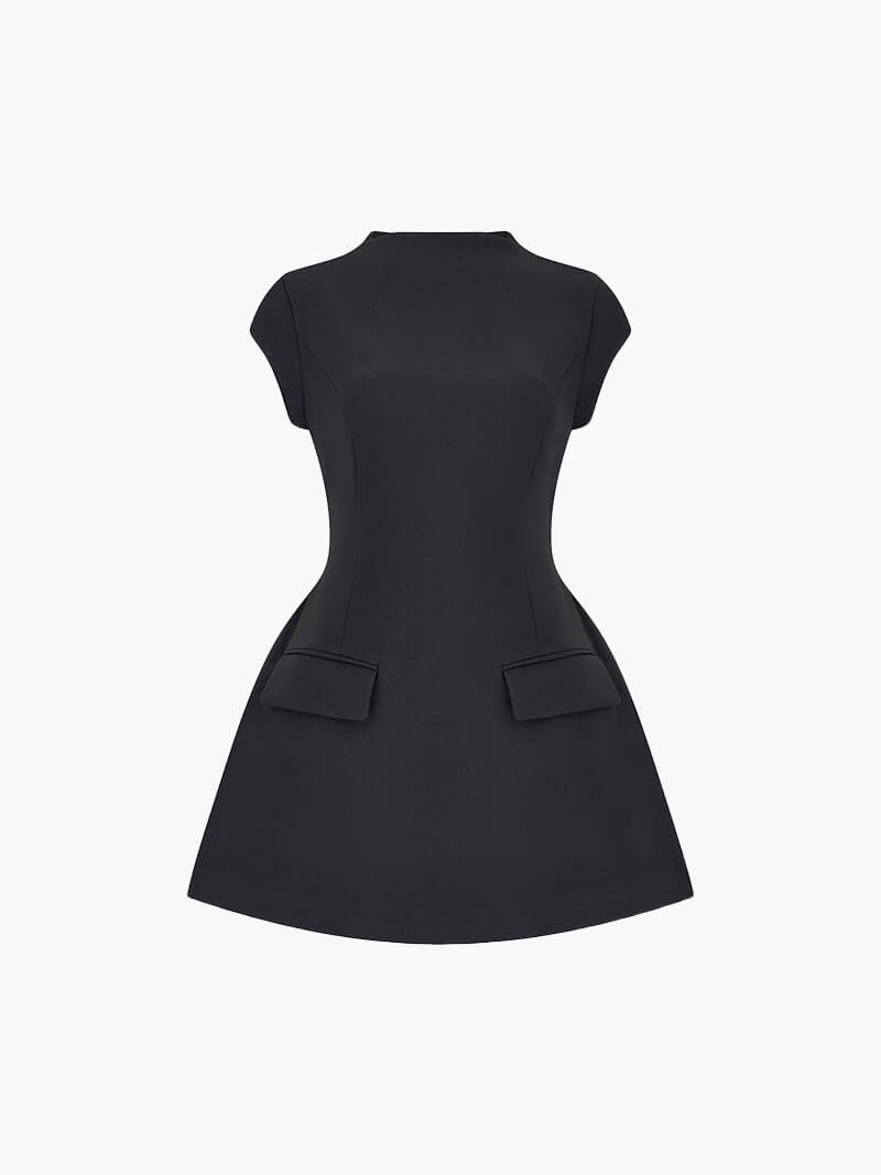 Ella Mini Dress in white, Women's Mini Dress, Figure-Hugging Bodice, Structured Skirt, Romantic Feminine Style, Modern Cocktail Dress for Women, SOERA Ella Mini Dress in white, Women's Mini Dress, Figure-Hugging Bodice, Structured Skirt, Romantic Feminine Style, Modern Cocktail Dress for Women, SOERA