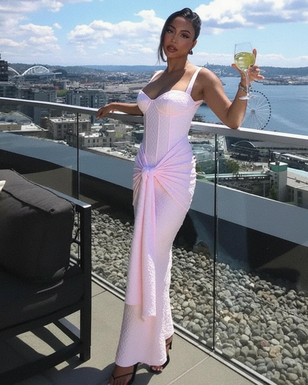 SOERA Evette Sleeveless Corset Maxi Dress - Dresses -  L