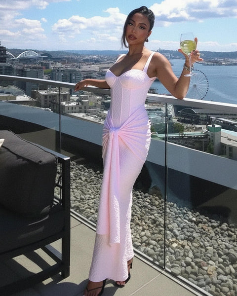Evette Sleeveless Corset Maxi Dress - Corset Maxi Dress for Women