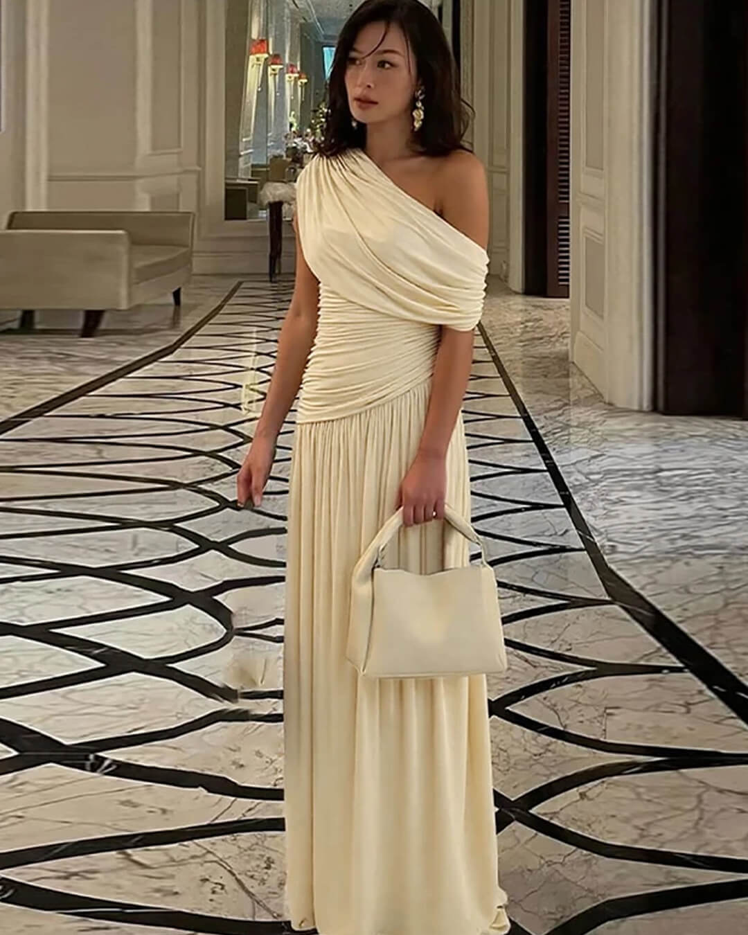 Ingrid One Shoulder Maxi Dress Ingrid One Shoulder Maxi Dress