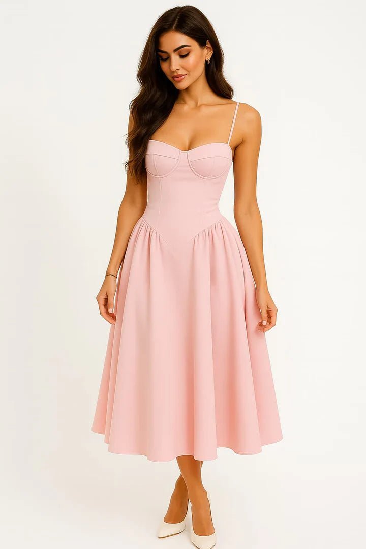 SOERA Isabelle Midi Wedding Guest Dress - Dresses -  Pink S