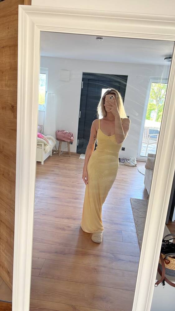 SOERA Janet V Neck Strap Maxi Dress - Dresses - 1005009046766312-;fa1771345061563236768 Yellow S