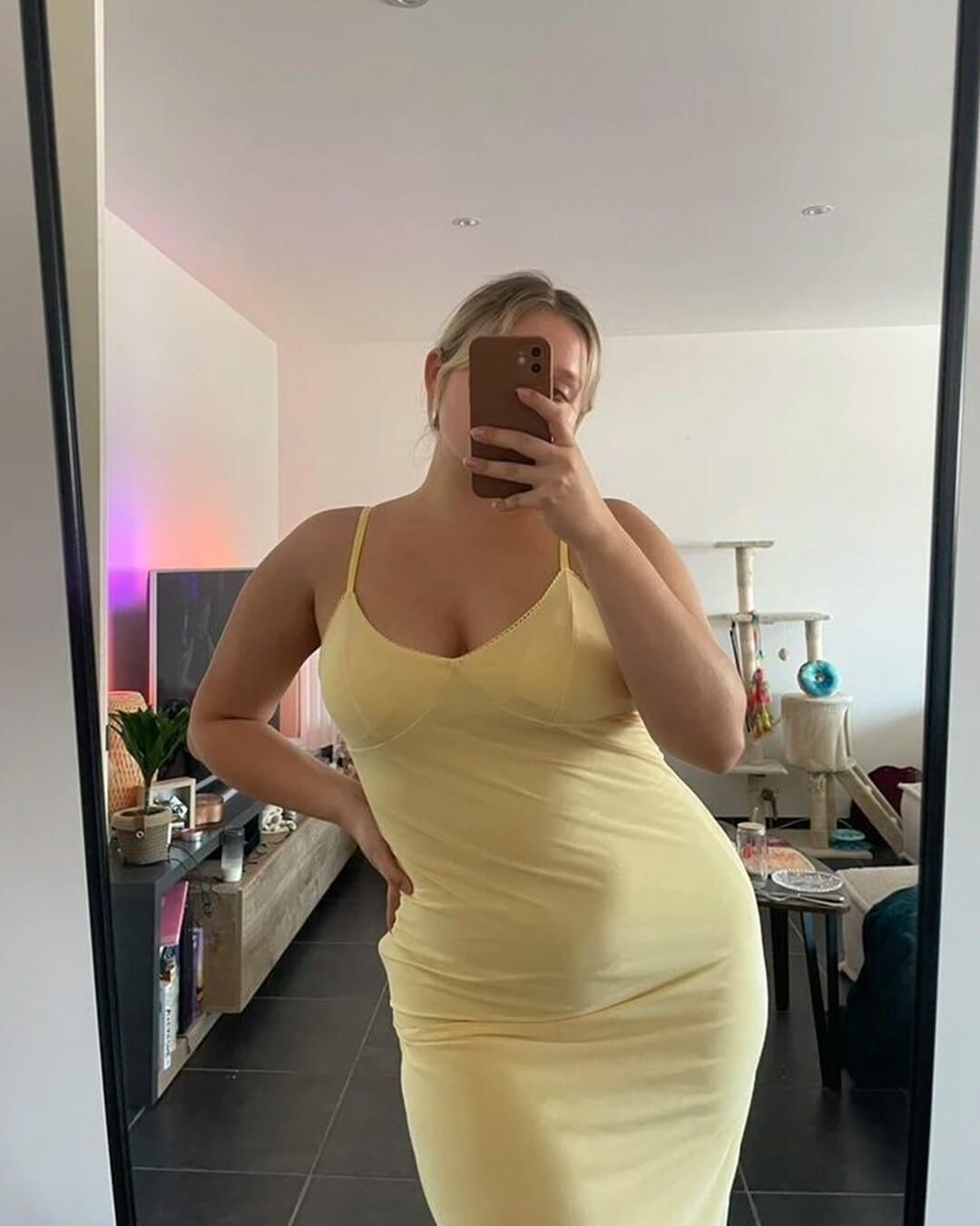 SOERA Janet V Neck Strap Maxi Dress - Dresses - 1005009046766312-;tS1771345061562291255 Yellow L