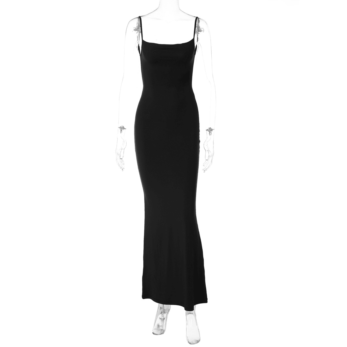 SOERA Janet V Neck Strap Maxi Dress - Dresses -  Gray XS