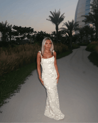 Fiona Mouwloze Bloemen Maxi Jurk