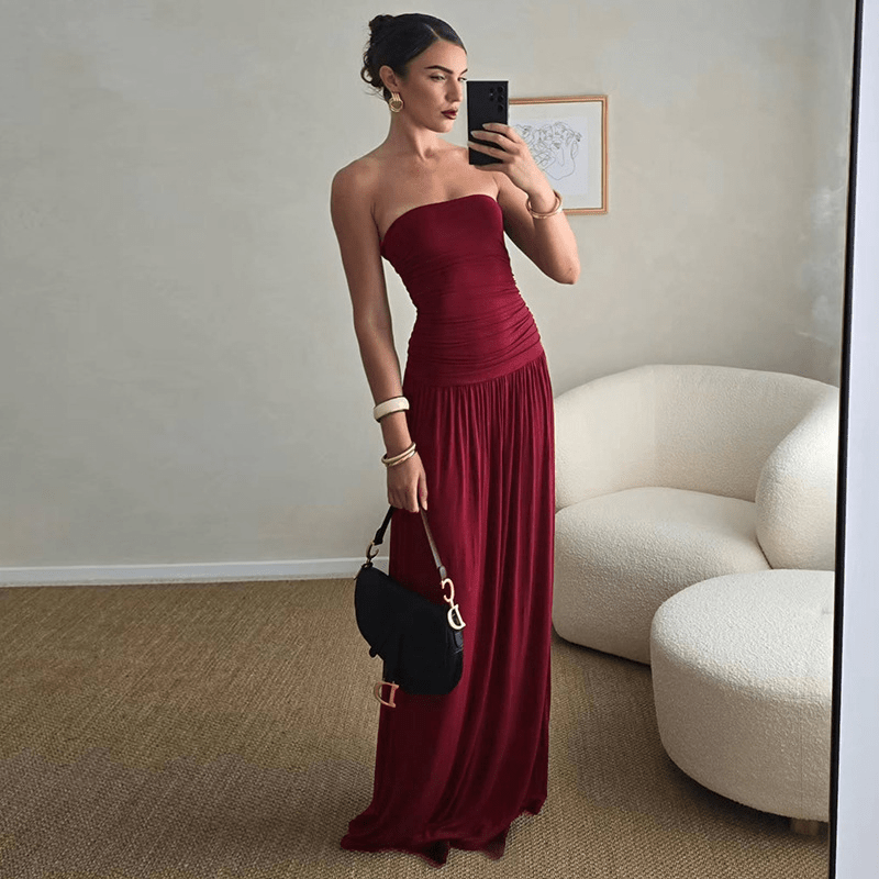 lauren ruched dress Lauren Ruched Velvet Dress APRICOT