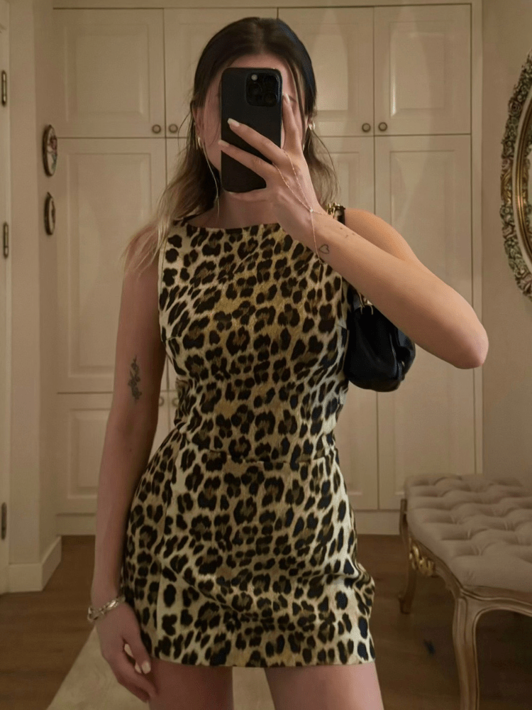 SOERA Leona Leopard Mini Dress - Dresses - aL1770927322300835538 XS