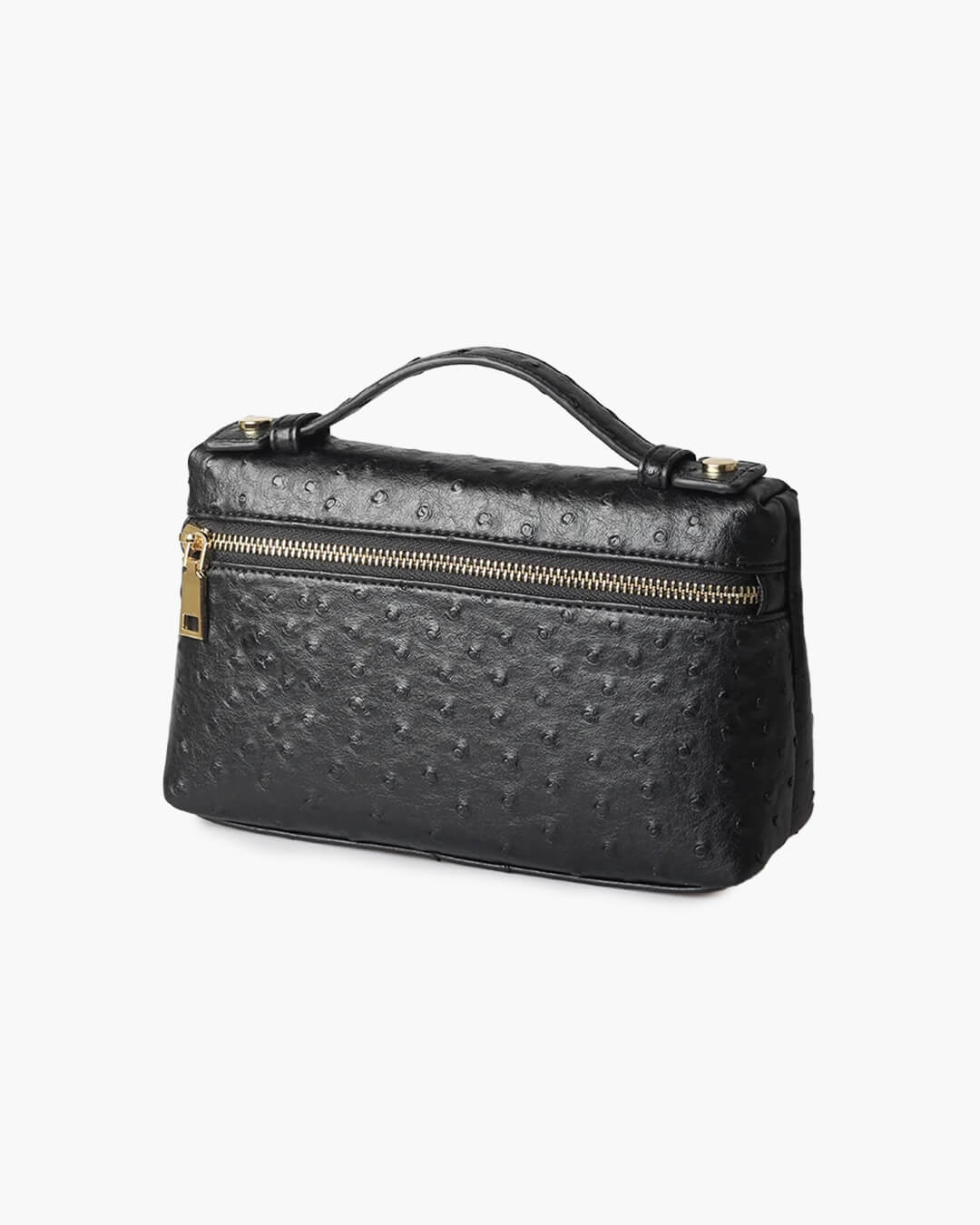 SOERA Bianca Ostrich Pattern Bag - Handbags -  Black