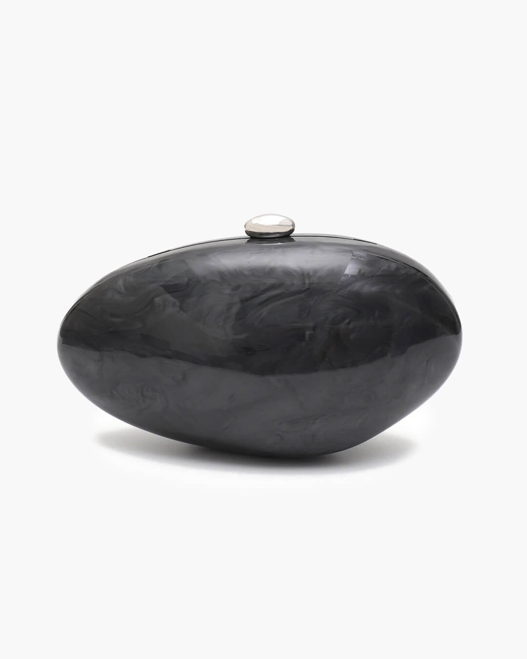 SOERA Bianca Shell - Shaped Acrylic Evening Clutch - Handbags -  Black