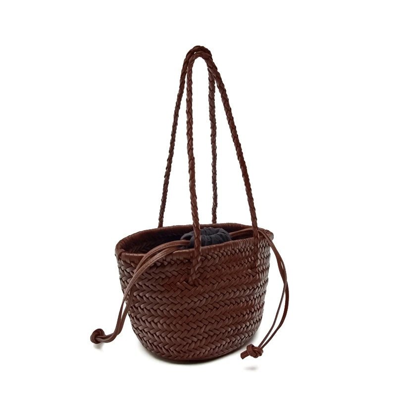 SOERA Blair Braided Bucket Shoulder Bag - Handbags - 1005007431075017-;dl1775499358493156191 Coffee
