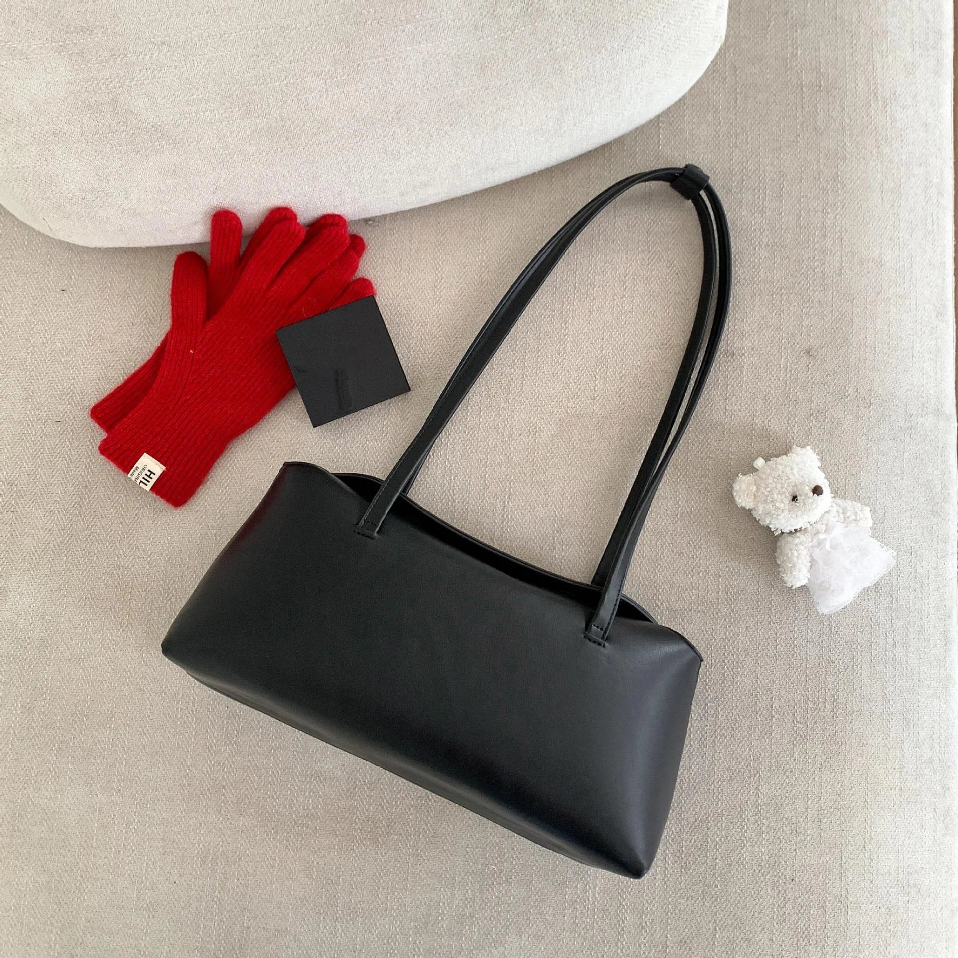 SOERA Cilla Pillow Shoulder Tote Bag - Handbags -  Black