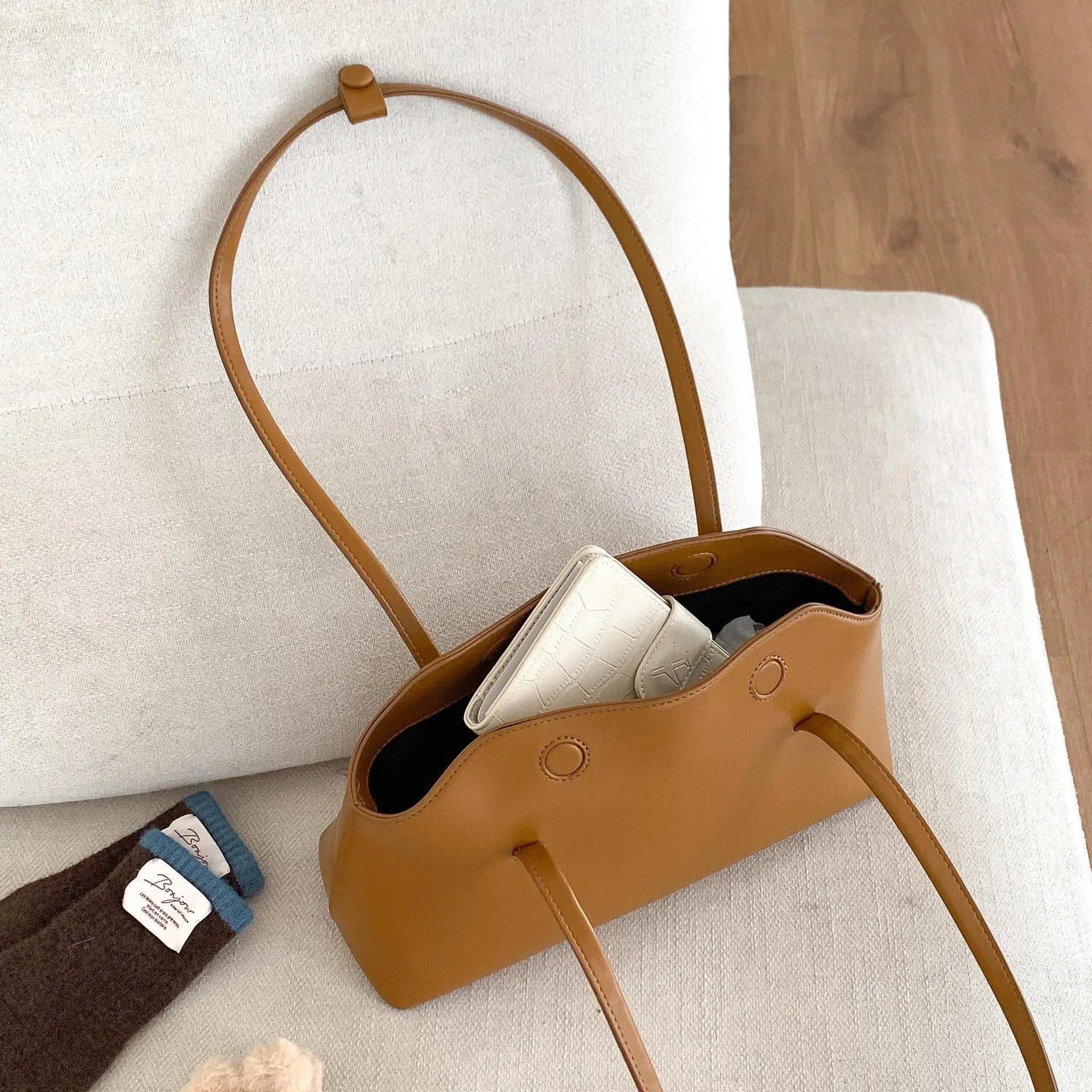 SOERA Cilla Pillow Shoulder Tote Bag - Handbags -  Brown