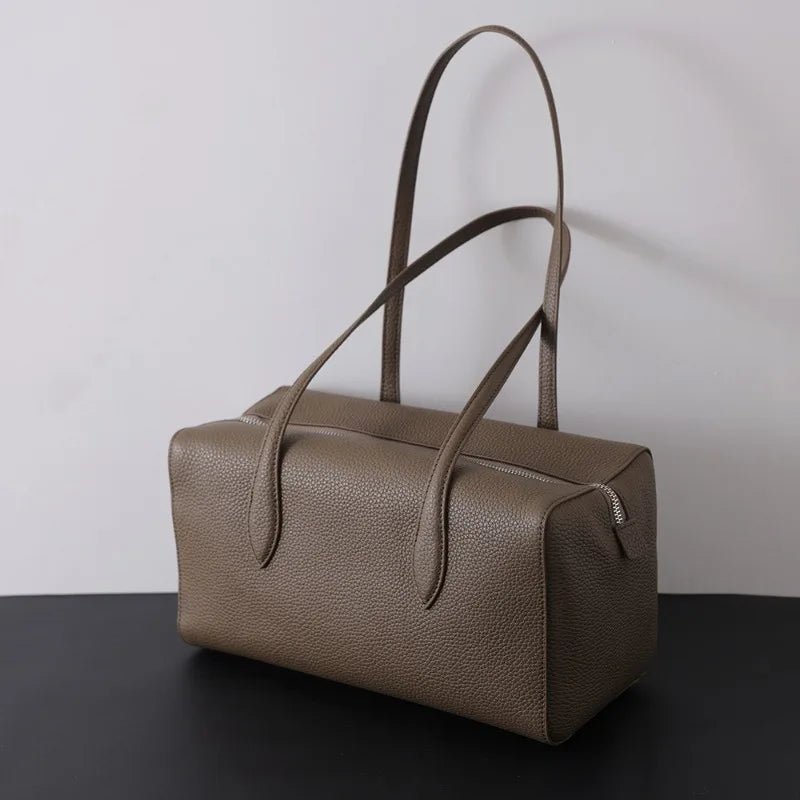 SOERA Elena Genuine Leather Tote Bag - Handbags -  Suede 30