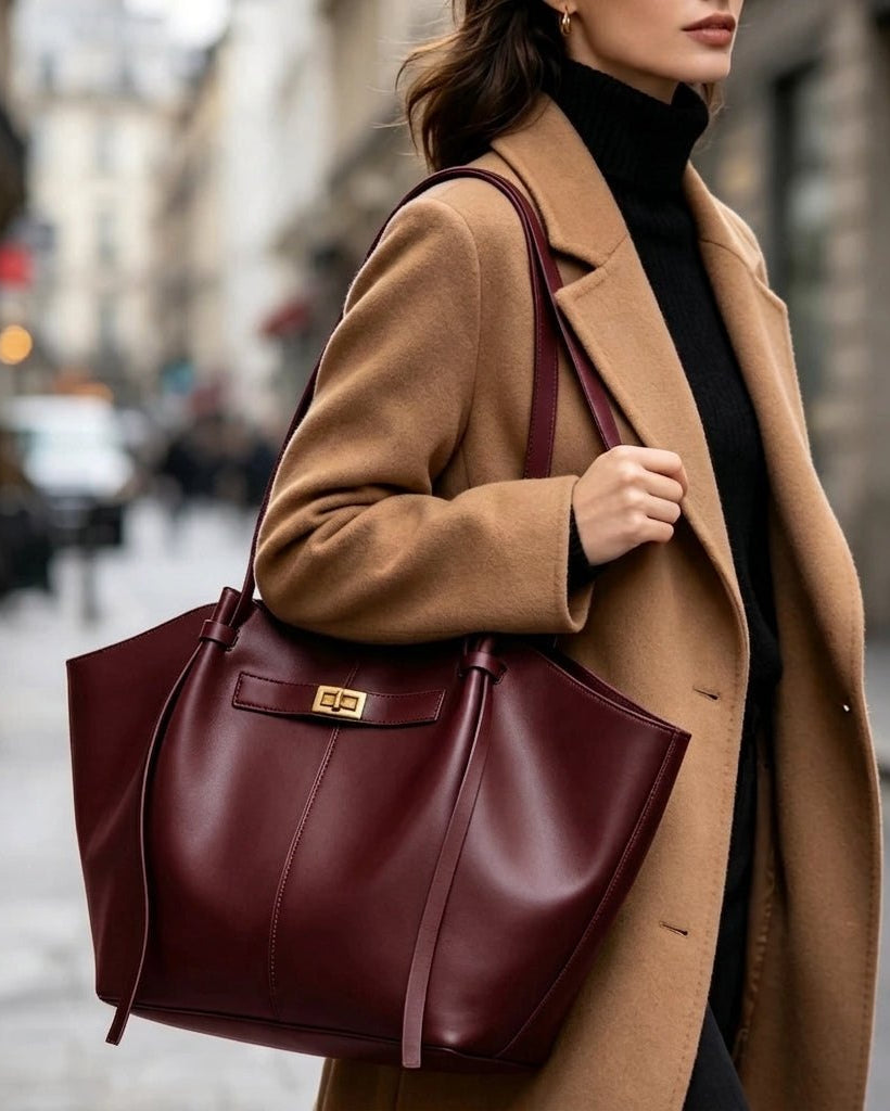 SOERA Gerda Shopper Bag - Handbags - SOERA-333315-BUR-REGULA-64323 Burgundy Regular