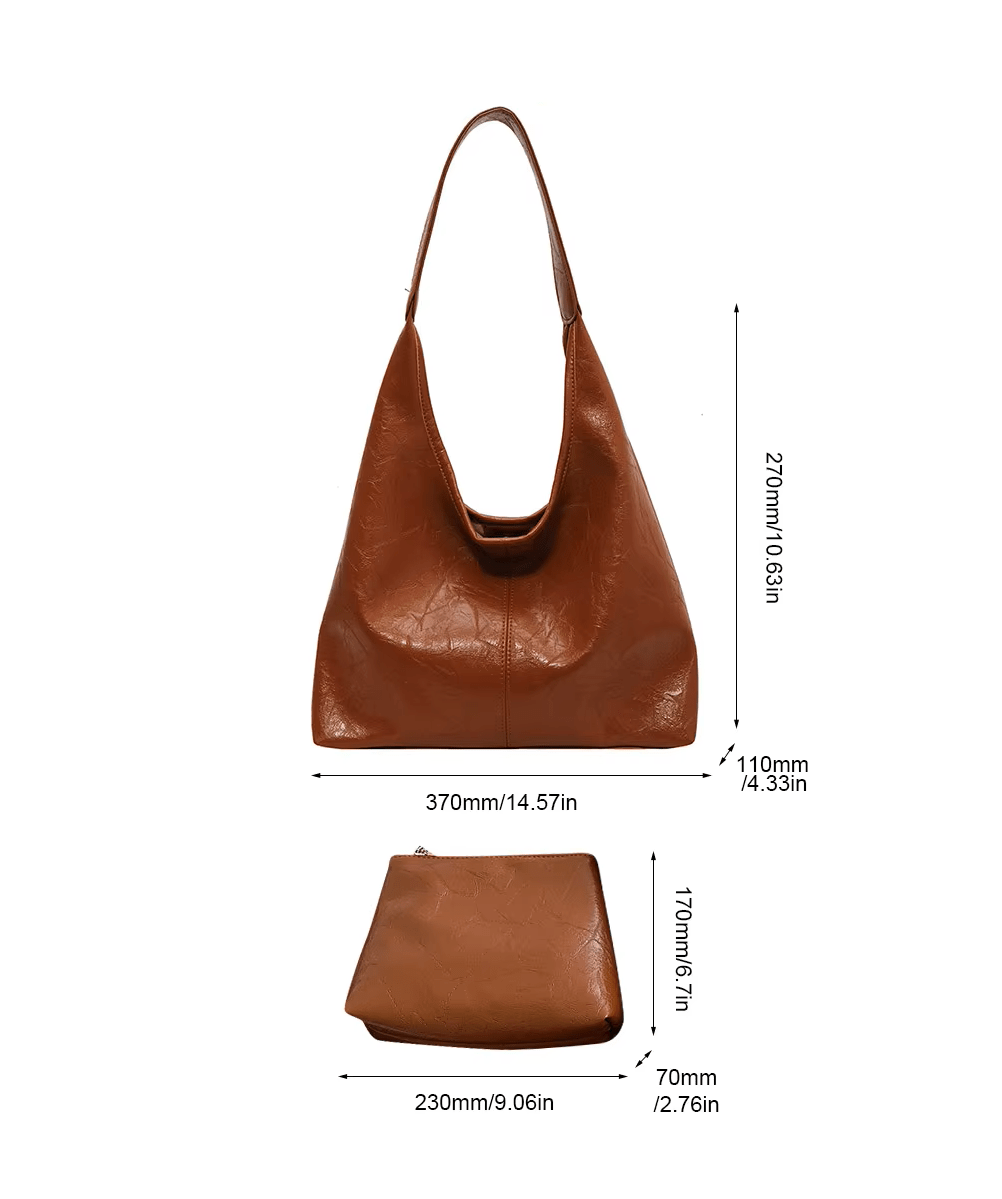 SOERA Jenna Tote Bag - Handbags - DBAD2-WT655002 Brown