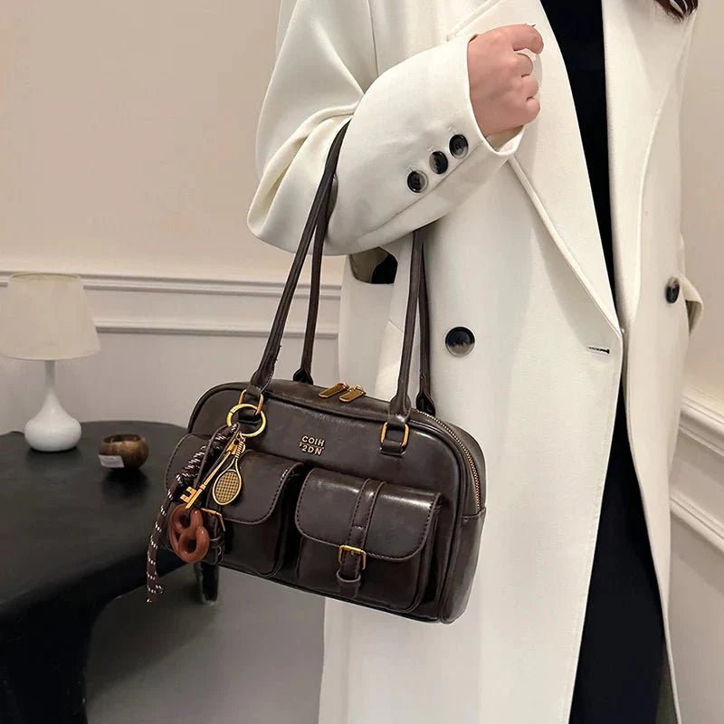 SOERA Liza Multi-Pocket Handbag - Handbags - 3256809004989338-;ww1756169202818253243 Dark Brown