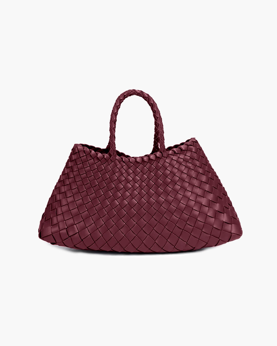 SOERA Marissa Vegan Leather Woven Bag Medium - Handbags - SOERA-363395-BUR-REGULA-18275 Burgundy Regular