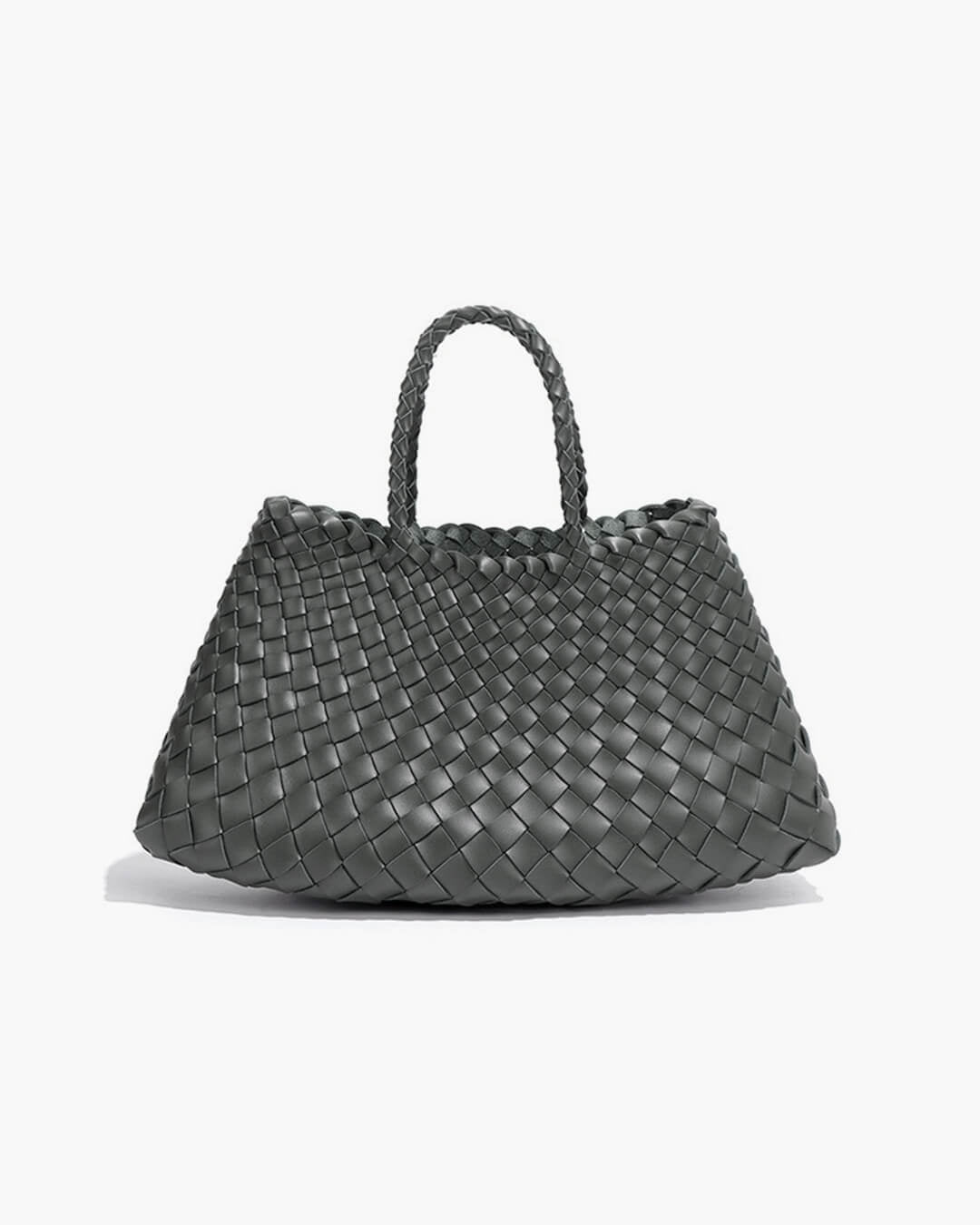 SOERA Marissa Vegan Leather Woven Bag Medium - Handbags - Soera-Marissa-Vegan-Leather-Woven-Bag-Medium-Handbag/LightGray Light Gray Regular