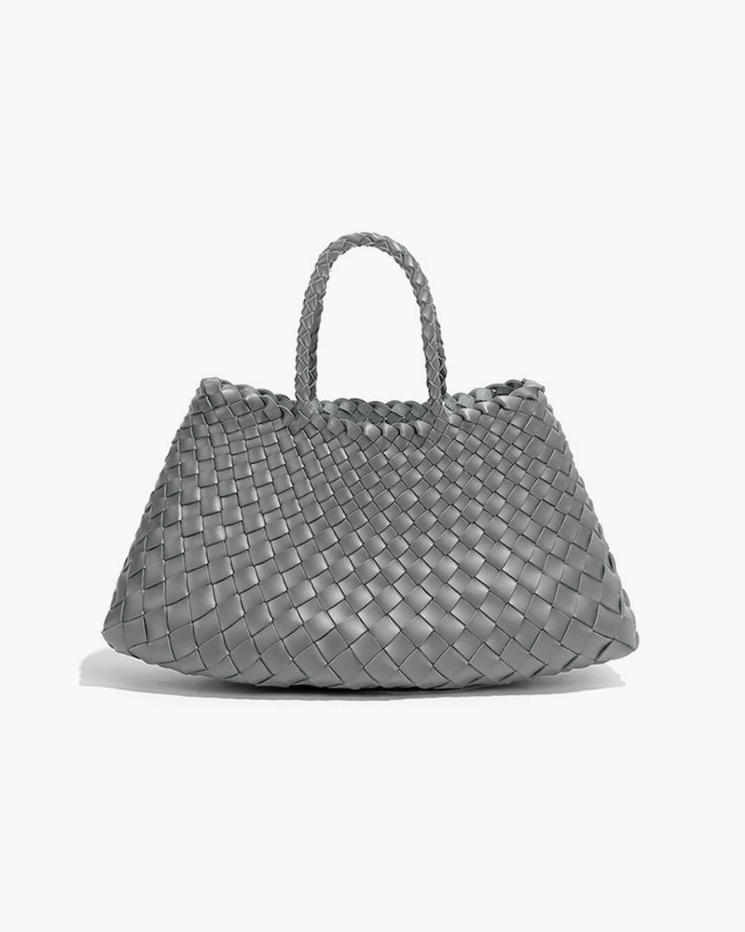 SOERA Marissa Vegan Leather Woven Bag Medium - Handbags - Soera-Marissa-Vegan-Leather-Woven-Bag-Medium-Handbag/LightGray Light Gray Regular